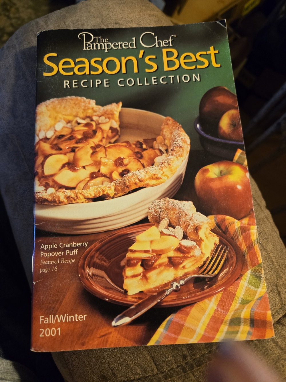 Pampered Chef Season's Best Recipe Collection Cookbook - Green, Yellow, Brown